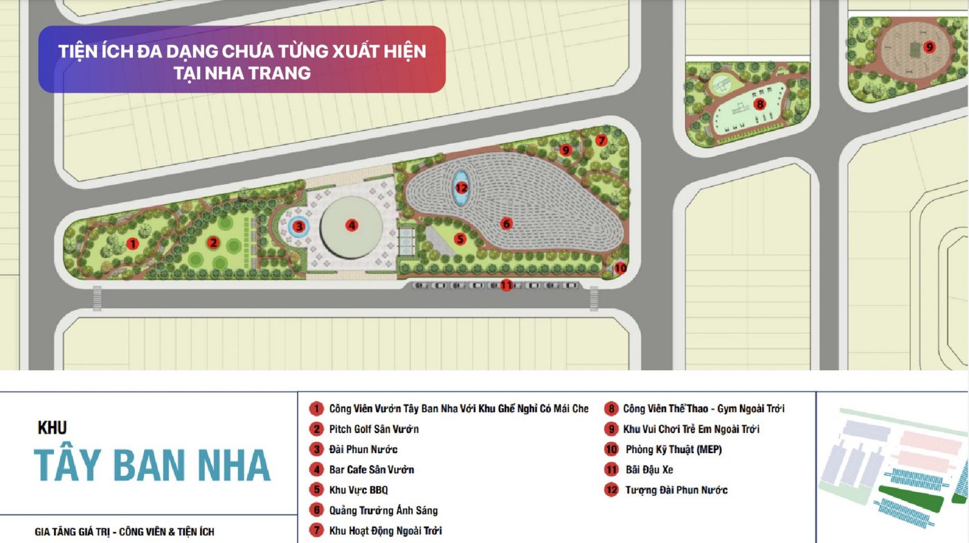 Tiện ích Phân Khu Tây Ban Nha Kvg Mozzadiso Vietnam Realestate.vn