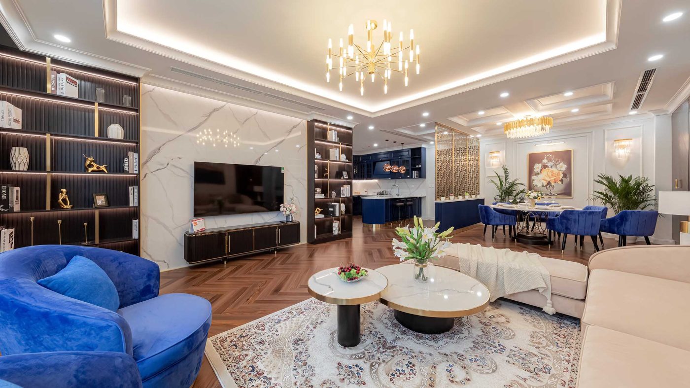Ảnh Thực Tế Phòng Khách Căn Hộ Mẫu Brg Diamon Residence Lê Văn Lương